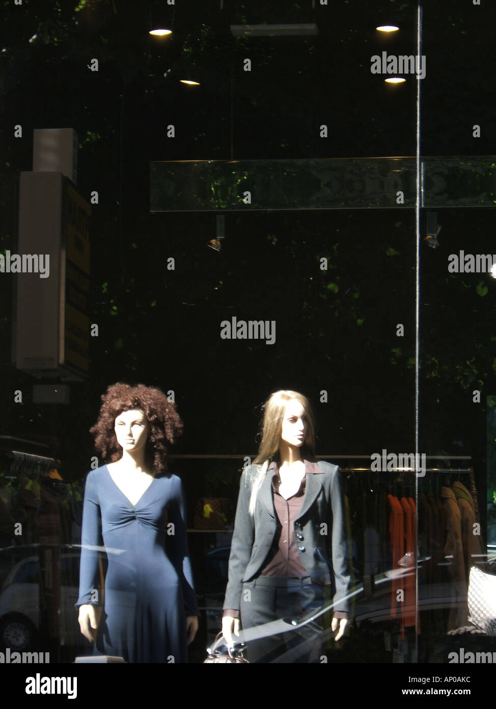 mannequins in shop window Stock Photo Alamy