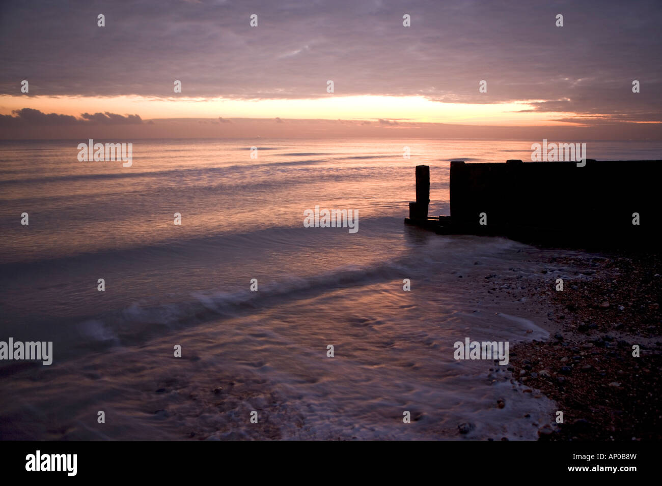 Dusk sunset beach sea coast hi-res stock photography and images - Alamy
