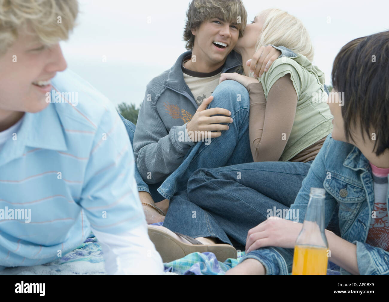 Friends hanging out together Stock Photo - Alamy