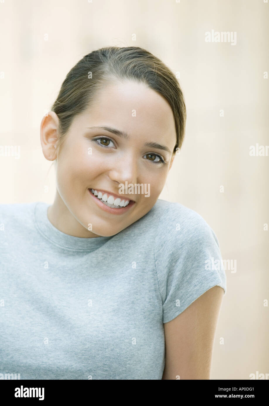 Teenage girl, portrait Stock Photo