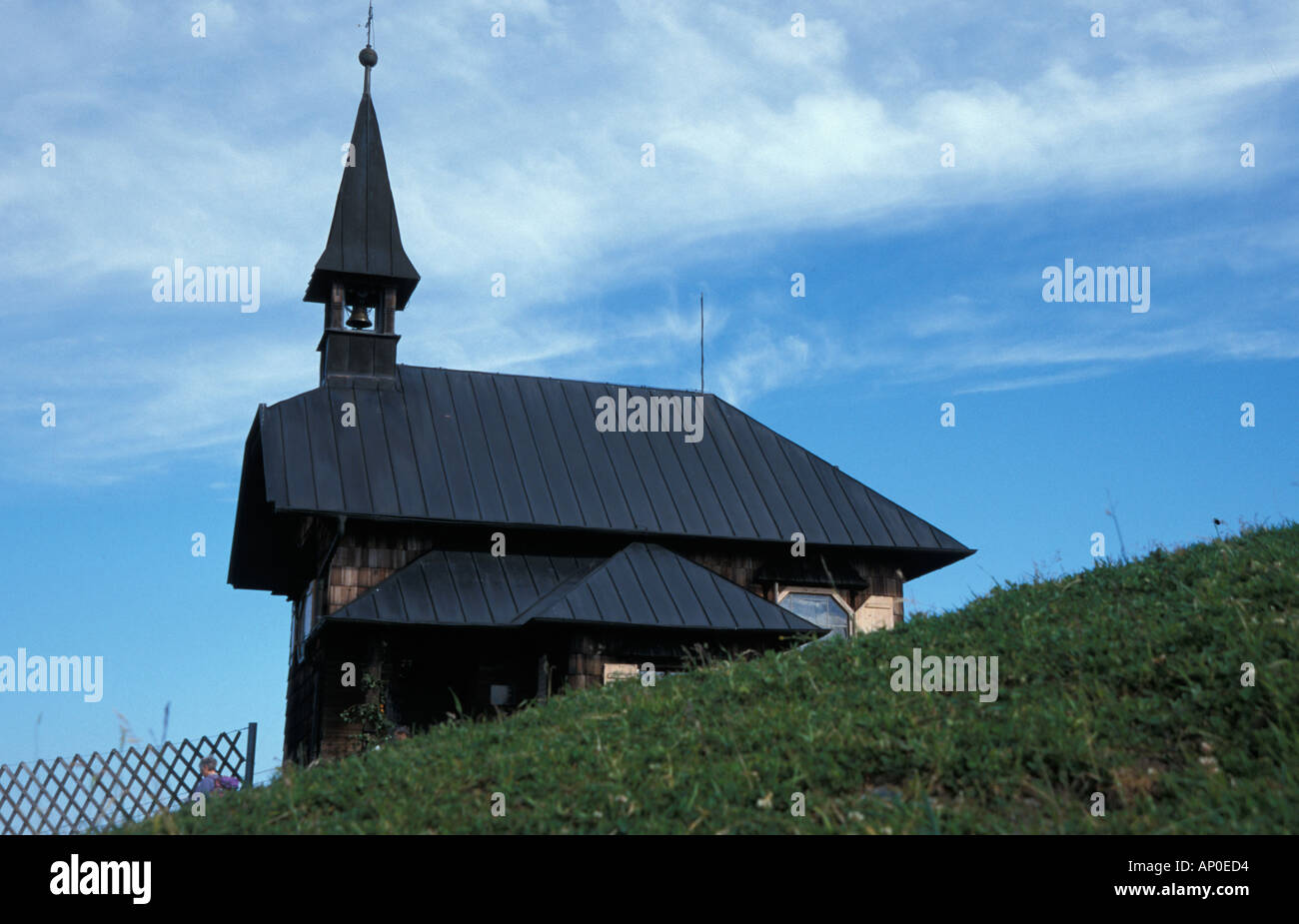 chapel on mountain Schmittenhöhe Stock Photo
