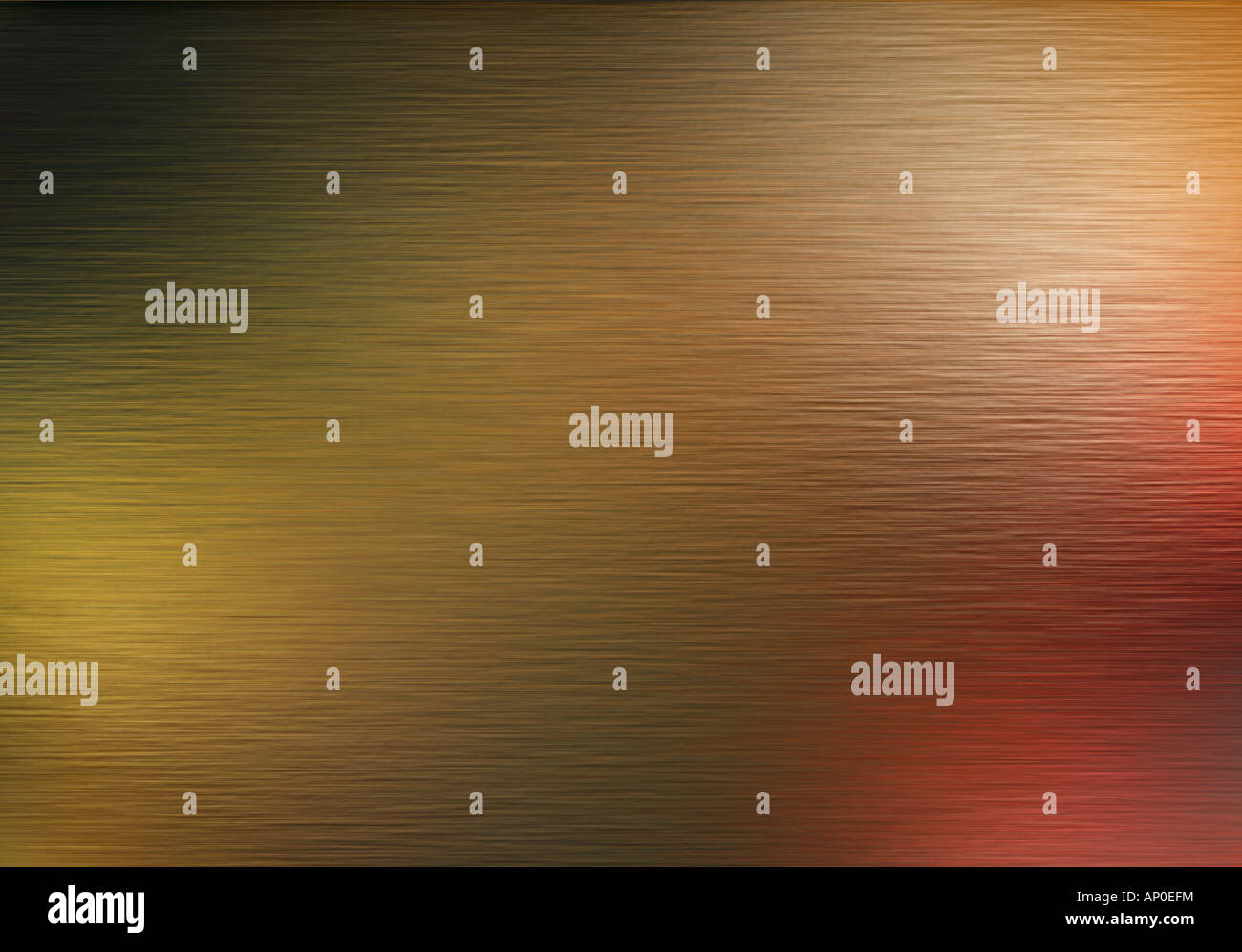 large sheet of brushed gold metal texture reflecting colored lights