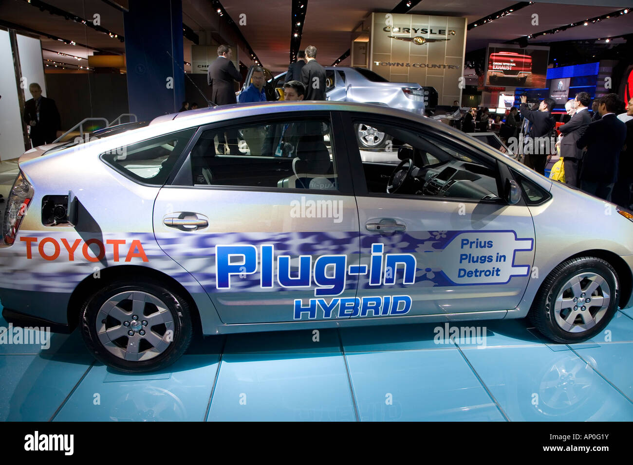 Toyota Prius Plug In hybrid concept car Stock Photo
