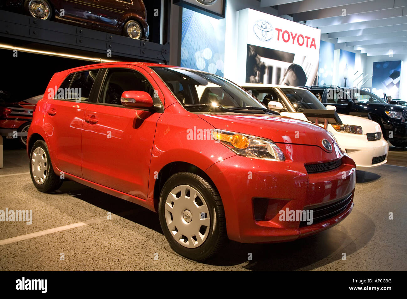 Detroit Michigan The Toyota Scion XD on display at the North American International Auto Show Stock Photo