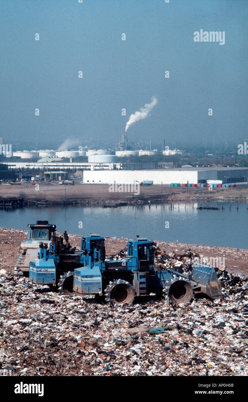 The Fresh Kills landfill in Staten Island in New York City When