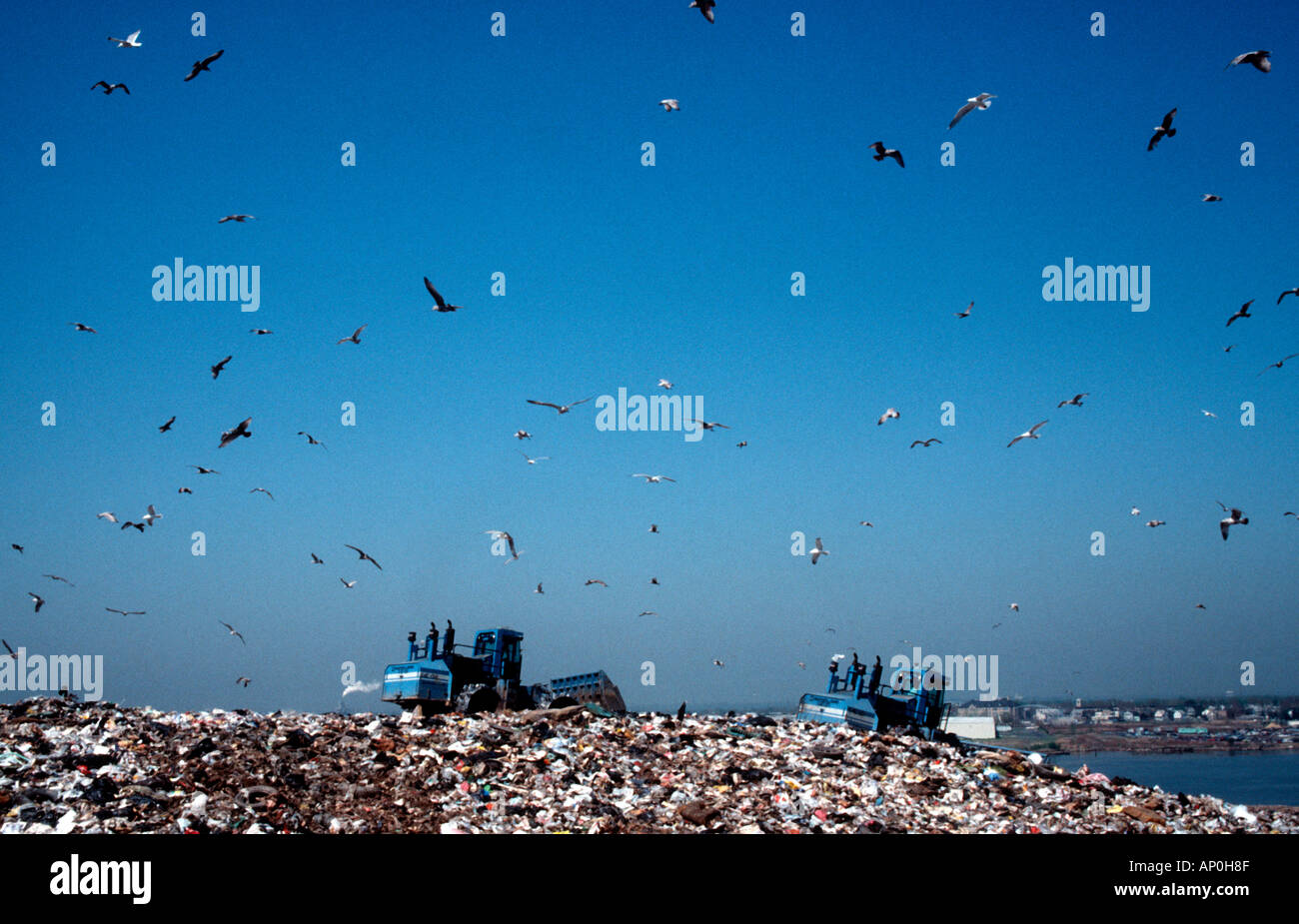 The Fresh Kills landfill in Staten Island in New York City When