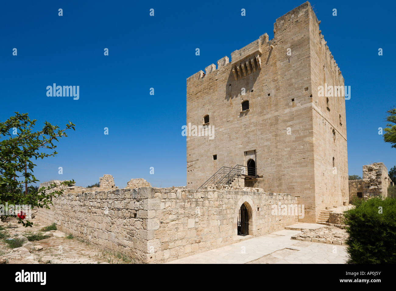 Kolossi Castle, near Limassol, South Coast, Cyprus Stock Photo