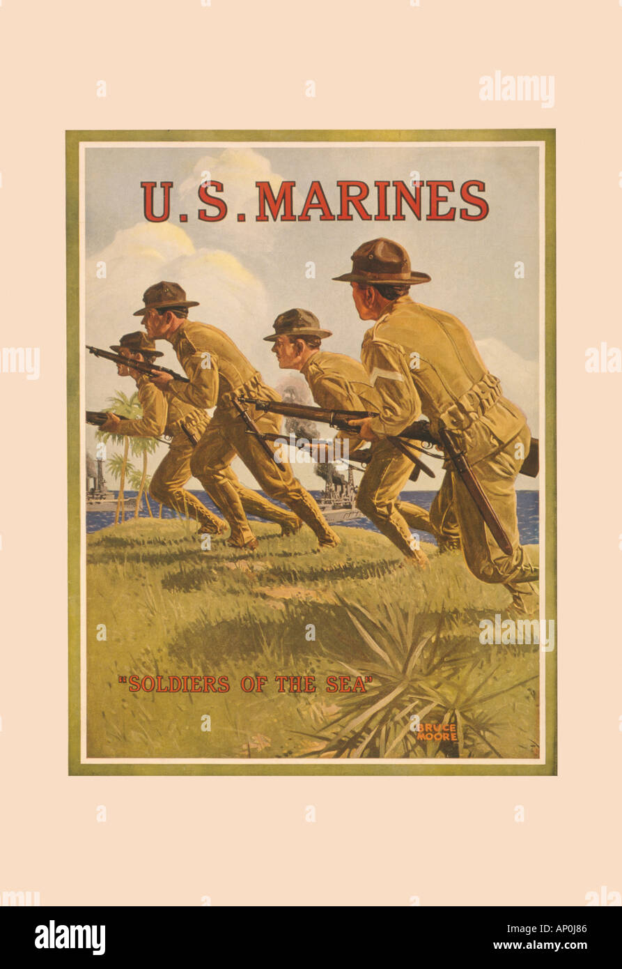 U.S. Marines 'Soldiers of the Sea' Stock Photo