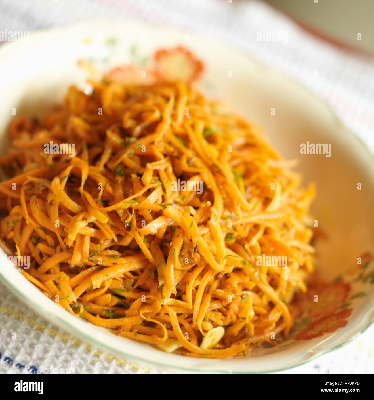 Russian Carrot Salad called Korean Salad in Russia Stock Photo Alamy