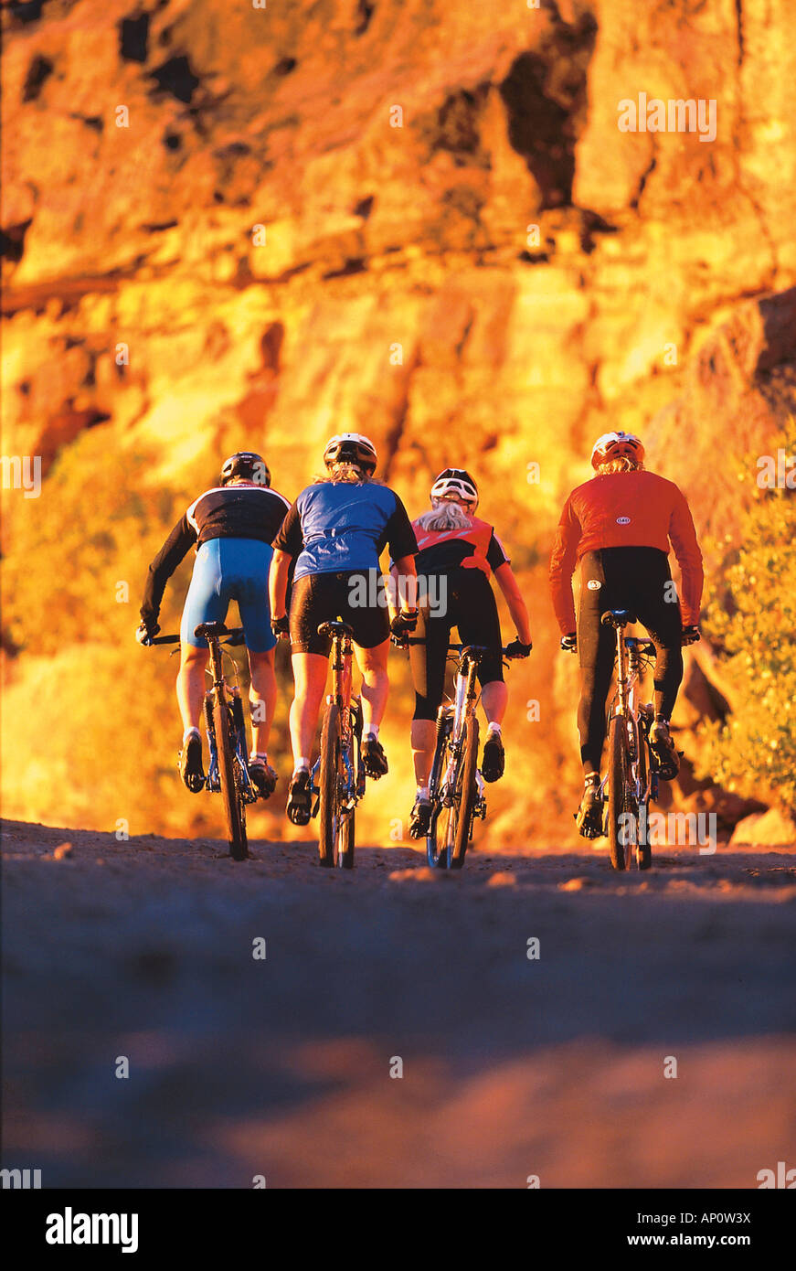 Mountainbiking on Majorca, Balearen, Spanien Stock Photo