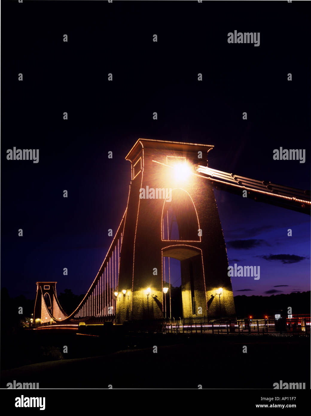 Strong dramatic engineering suspension bridge victorian engineering