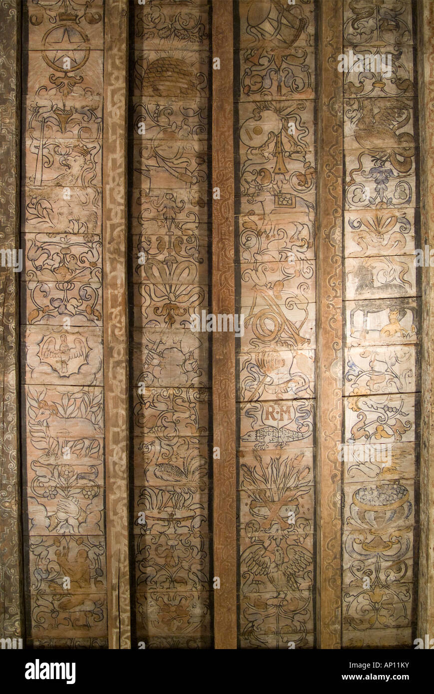 painted ceiling medieval Edinburgh domestic building home house design