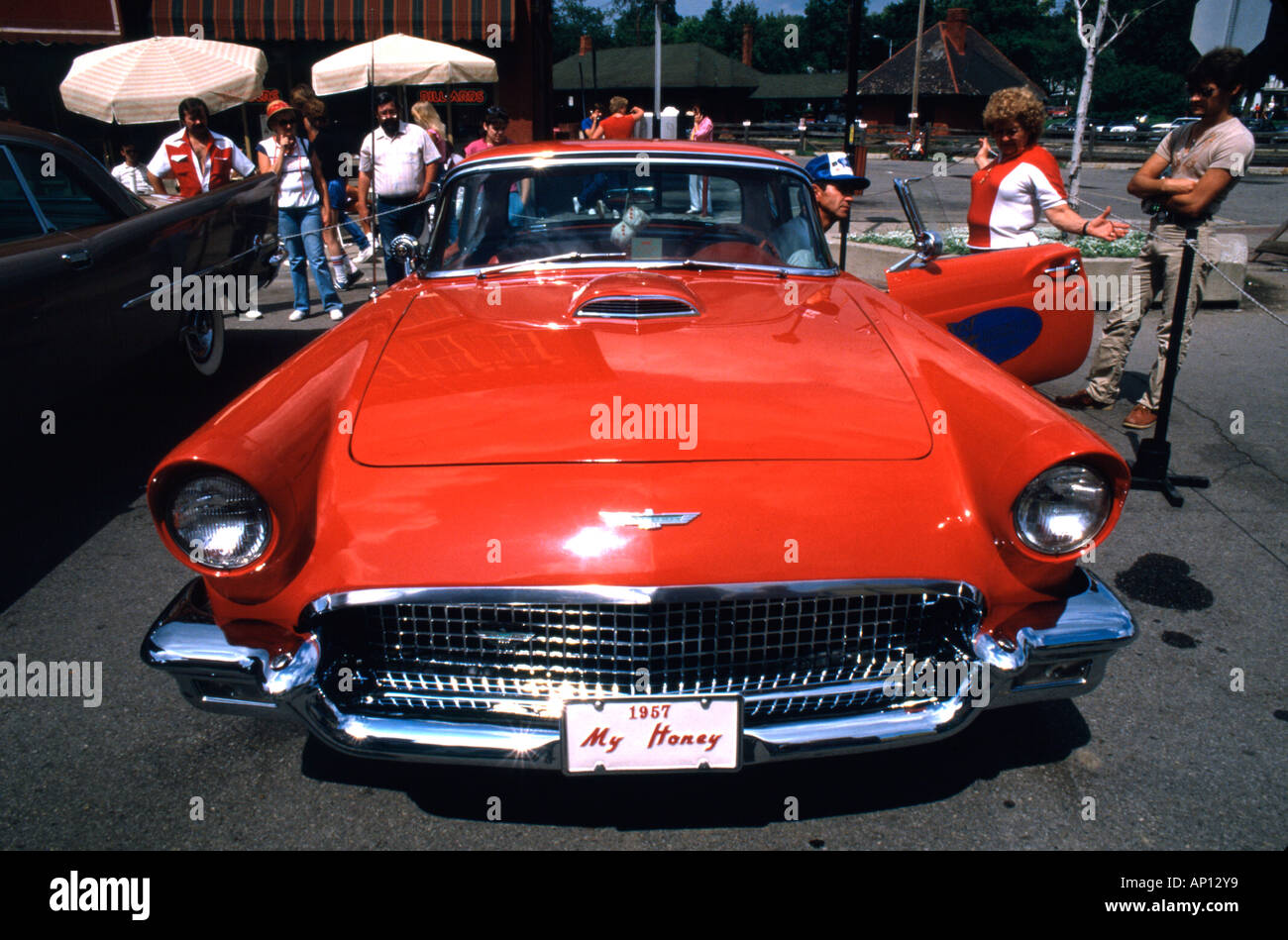 Classic Ford Thunderbird at American car show Stock Photo