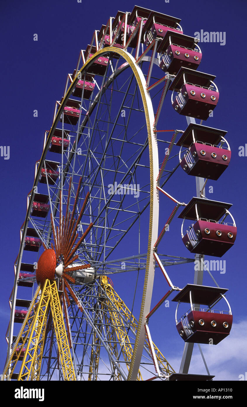 Ferris wheel in Sechselautenplatz, Zurich, Switzerland. Stock Photo