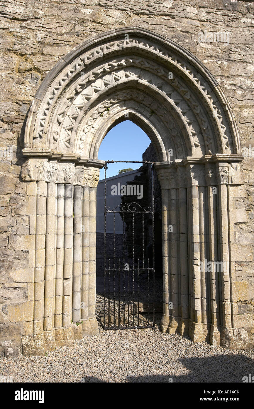 12th century Augustinian Abbey Cong County Mayo Republic of Ireland Stock Photo