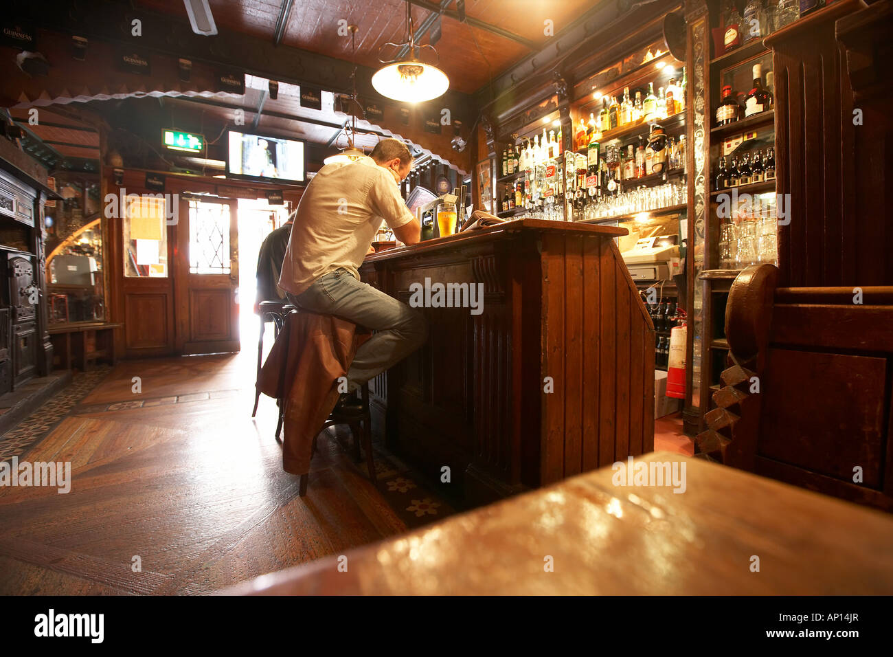 Customers in The Quays bar Quay Street Galway County Galway Republic of