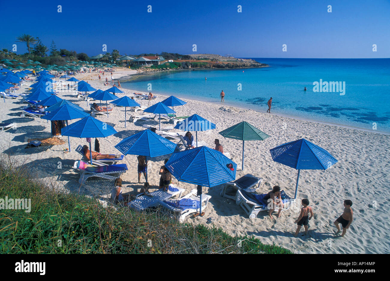 Nissi Beach, Agia Napa, South Cyprus, Cyprus Stock Photo