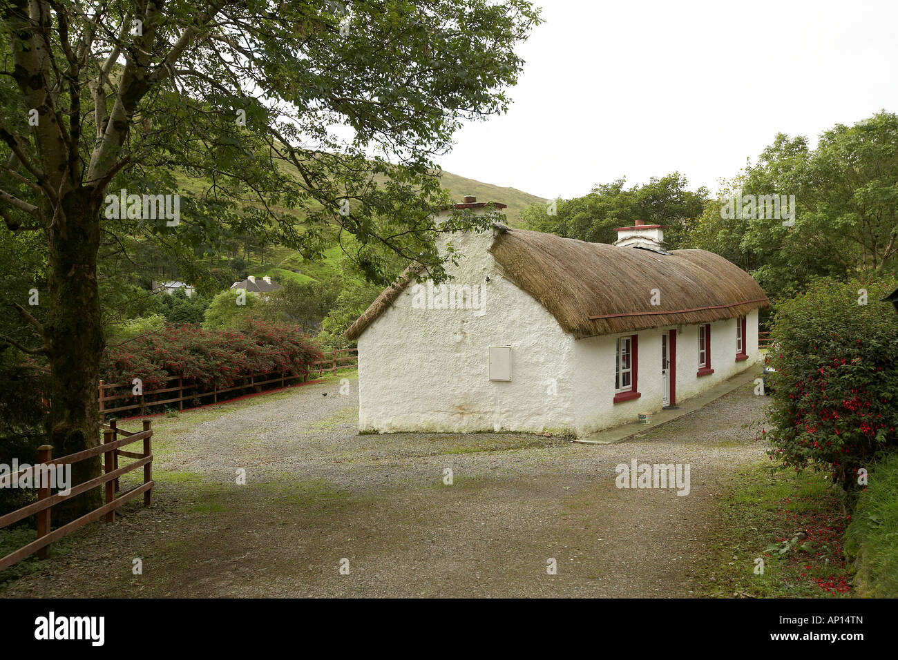 Thatched Cottage At The End Of Glengesh Pass County Donegal
