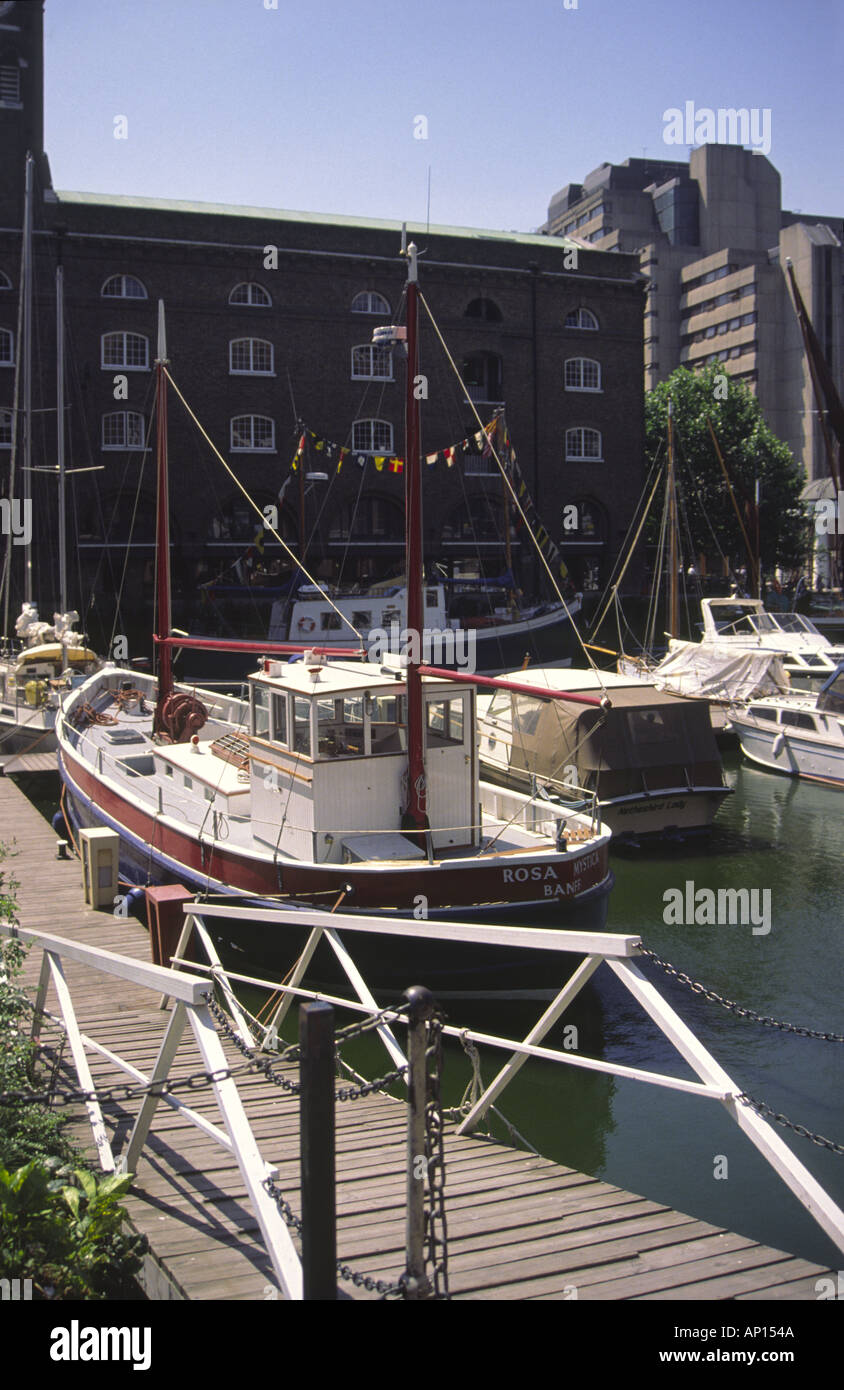 St. Katharines Dock, London, UK. Stock Photo