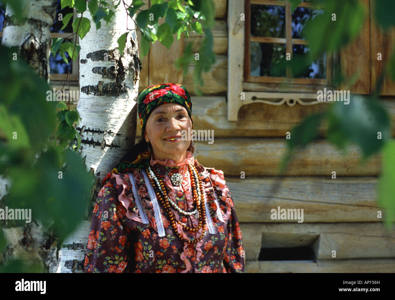 Siberian women, Lake Baikal, Siberia, Russia Stock Photo