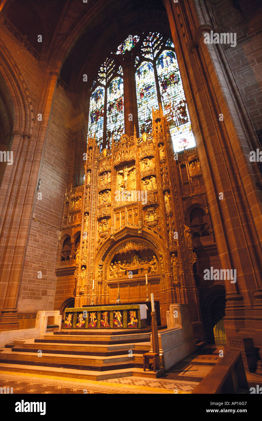 Interior Anglican Cathedral Liverpool UK Stock Photo