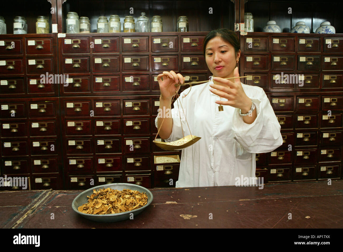 Traditional chinese medicine, Shanghai Stock Photo