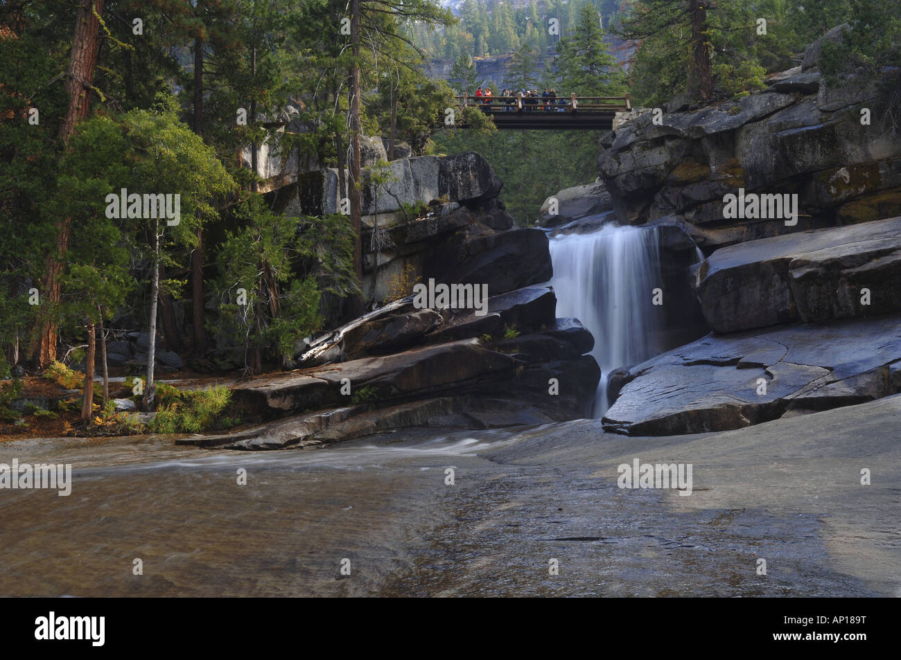 Waterfall above the Emerald Pool, Yosemite National Park, California, USA Stock Photo Alamy
