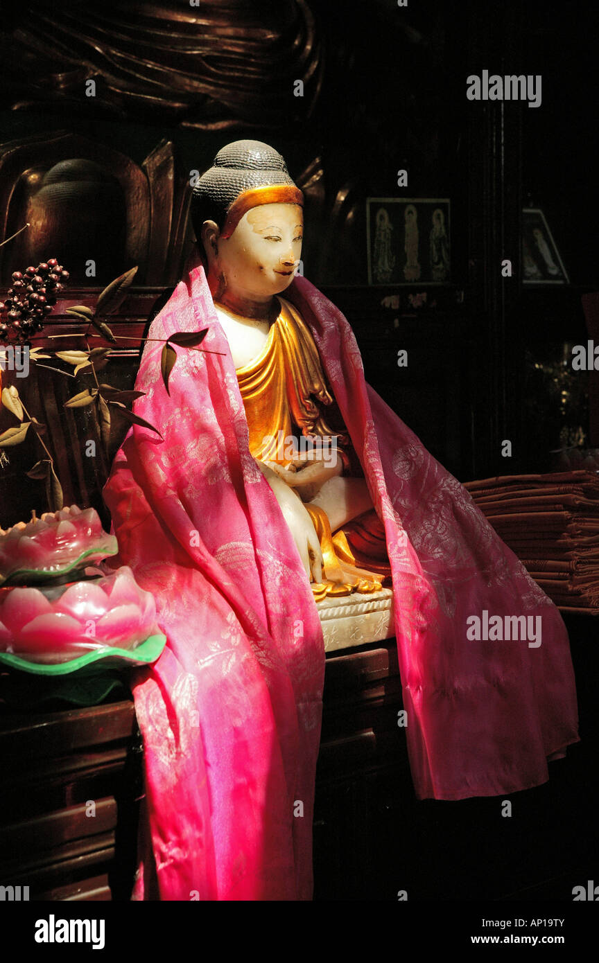 Monastery, Bodhisvattva Kshitigarbha, Jiuhuashan, Mount Jiuhua, mountain of nine flowers, Jiuhua Shan, Anhui province, China, As Stock Photo