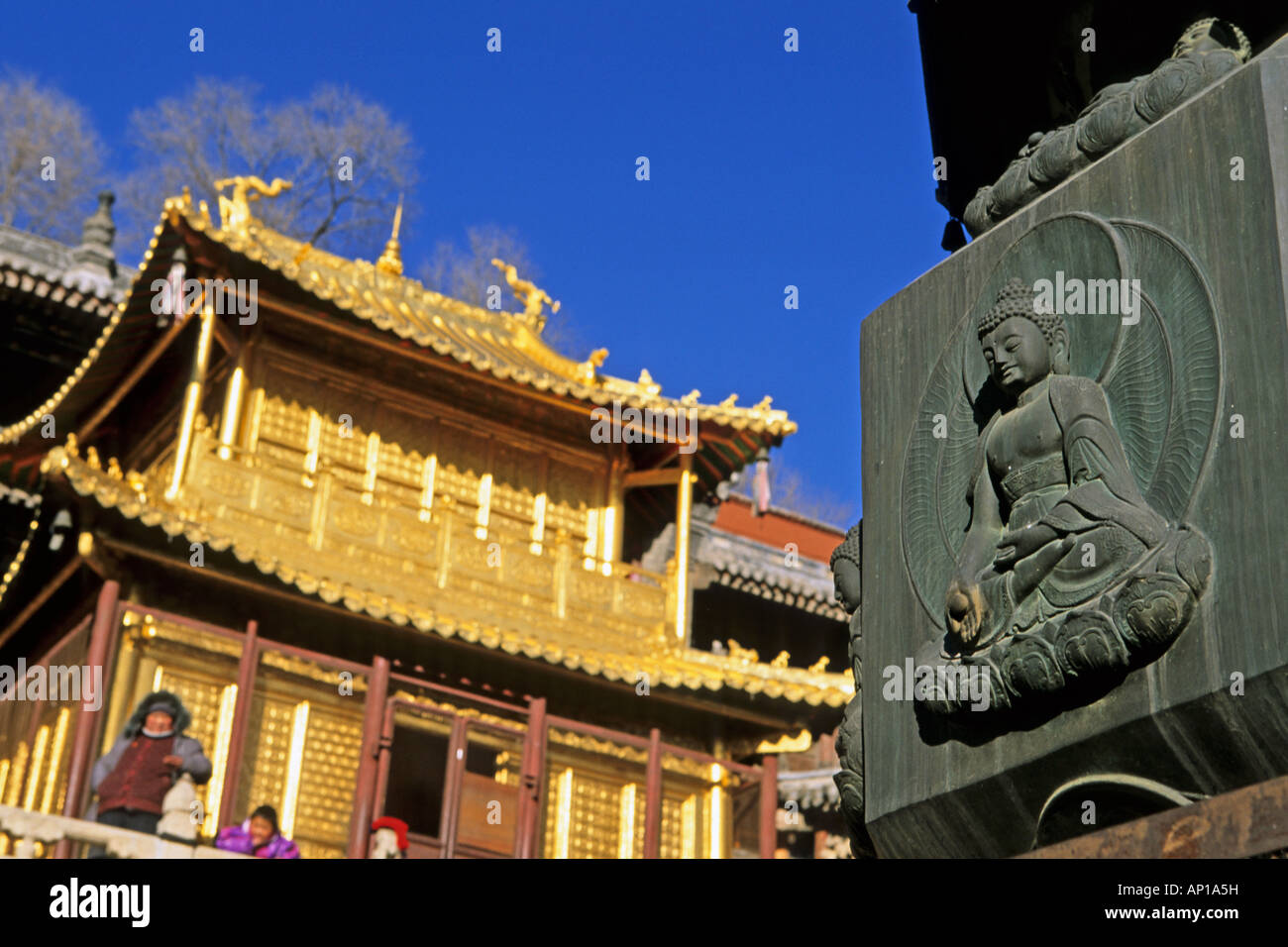 Copper Palace, Pagoda, Xian Tong Temple, Monastery, Wutai Shan, Five Terrace Mountain, Buddhist