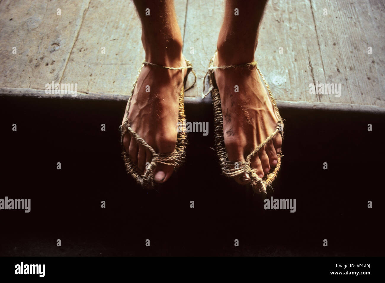 Pilgrim sandals hi-res stock photography and images - Alamy