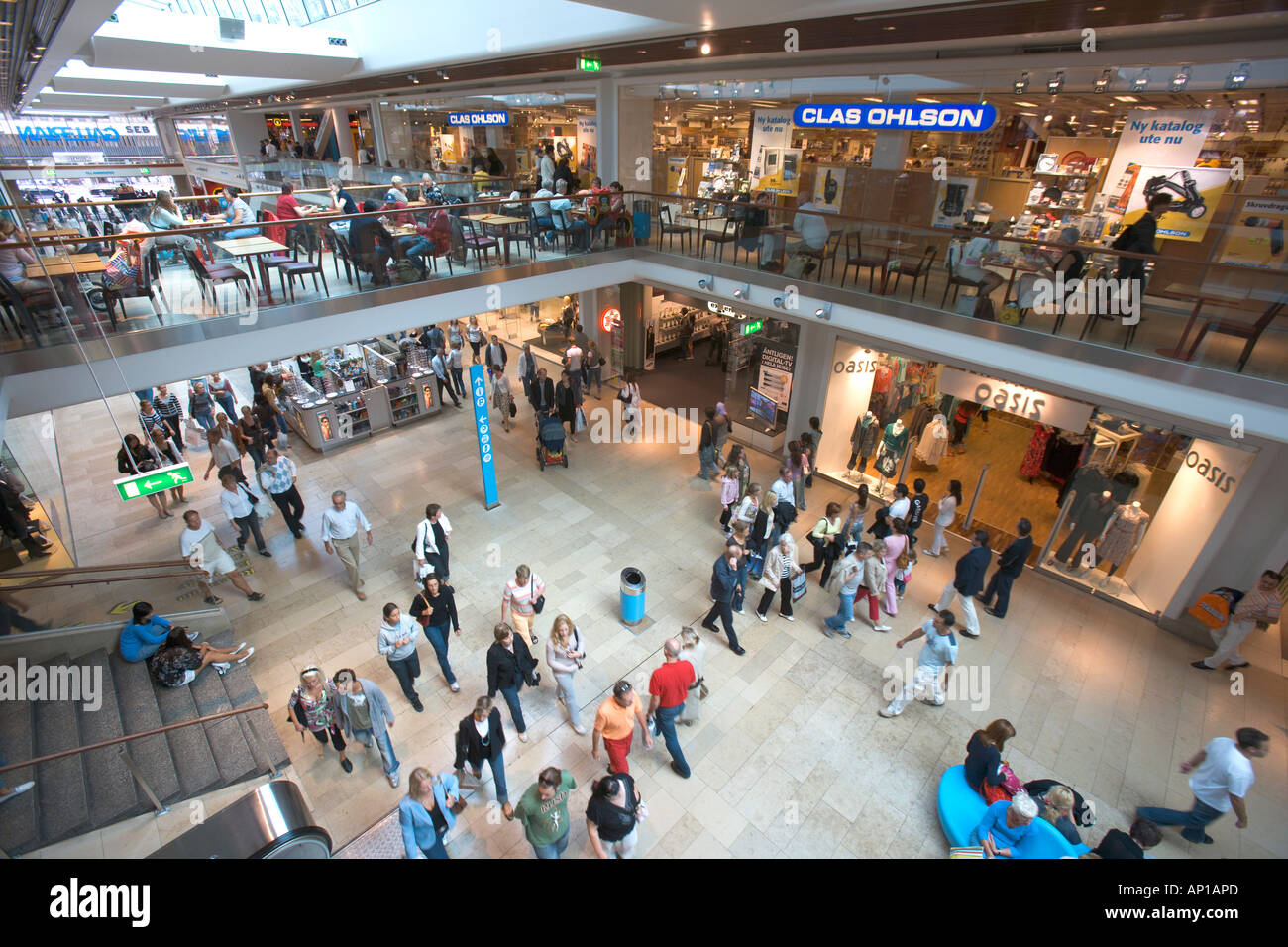 SWEDEN STOCKHOLM SHOPPING MALL GALLERIAN Stock Photo - Alamy