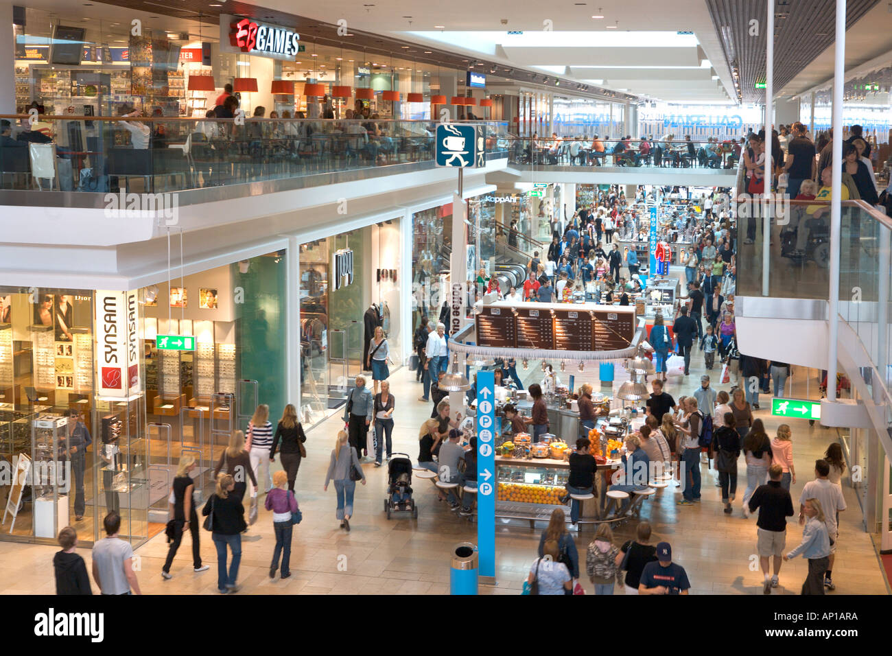 SWEDEN STOCKHOLM SHOPPING MALL GALLERIAN Stock Photo: 8938745 - Alamy