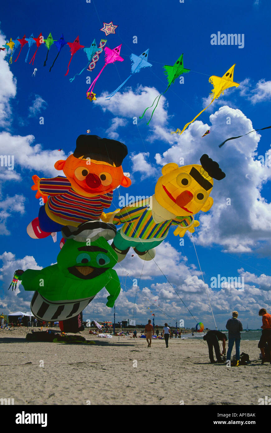 Seventh kite festival, Norderney Island, Eastern Frisian Islands, Gremany Stock Photo
