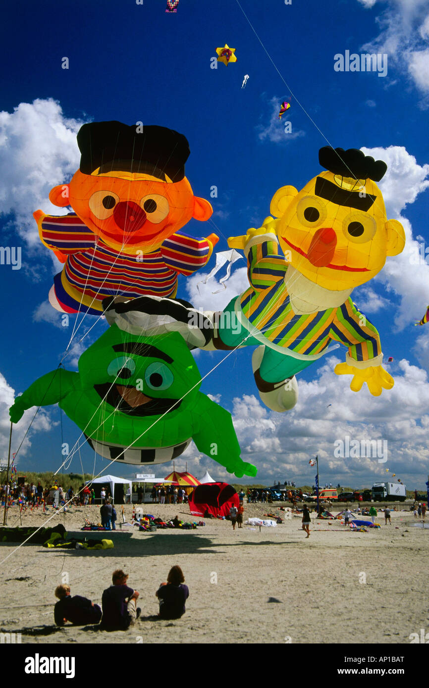 Seventh internal Kitefestival, Norderney, Germany Stock Photo