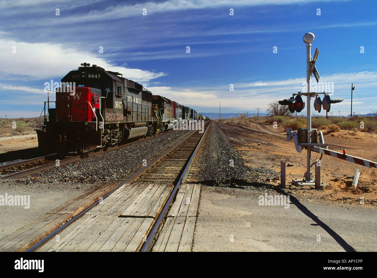 Freight train, New Mexico, USA Stock Photo Alamy