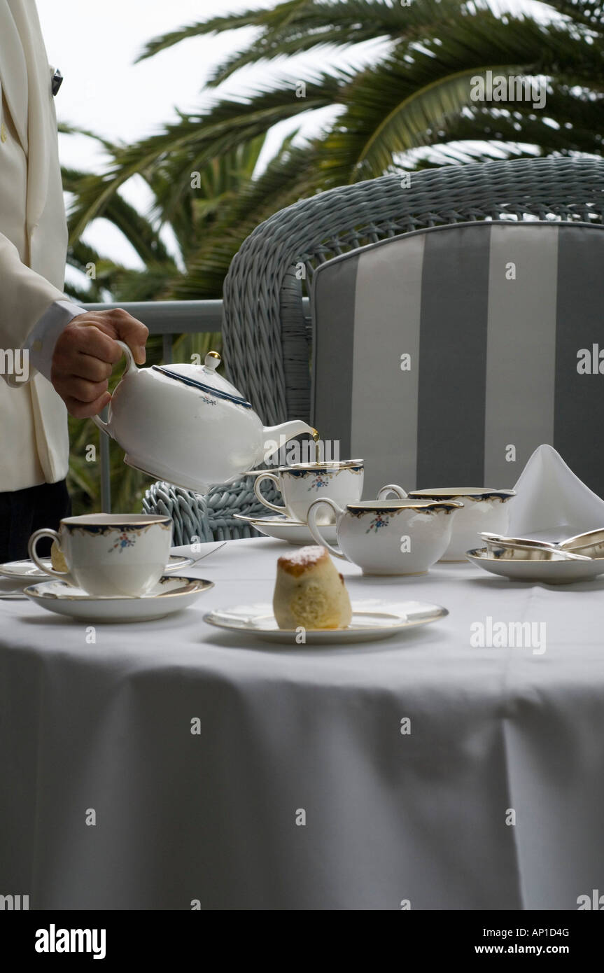 Afternoon tea, Reids Hotel. Funchal, Madeira Stock Photo Alamy