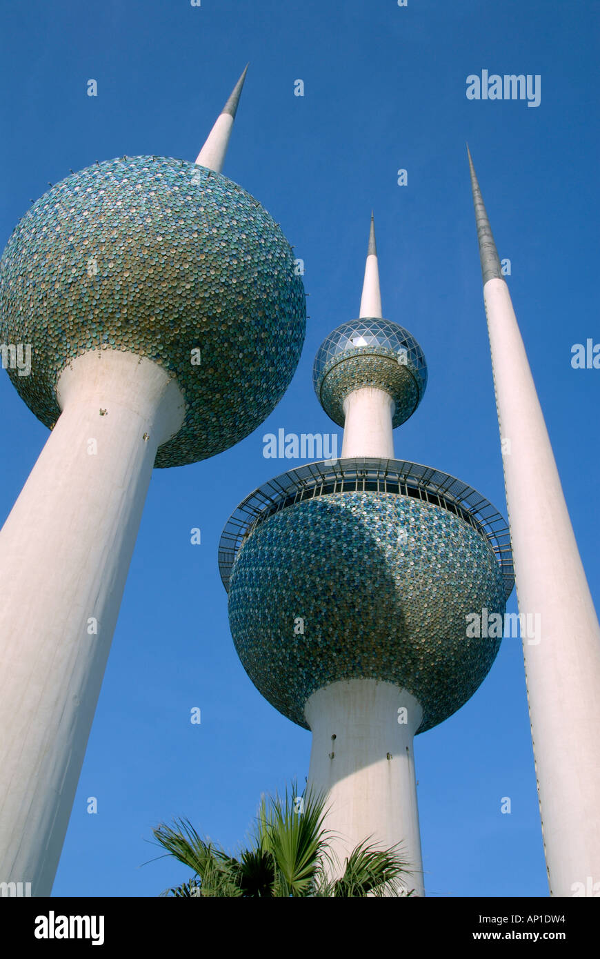 Kuwait Towers Kuwait Stock Photo