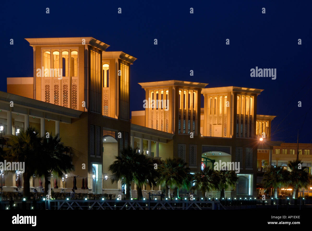Souq Sharq at night Kuwait Stock Photo