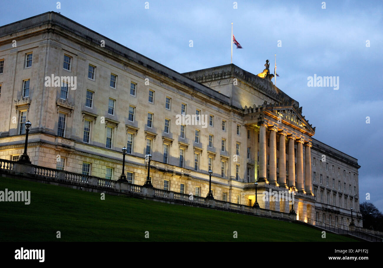 Stormont Castle, seat of the northern Ireland government Stock Photo