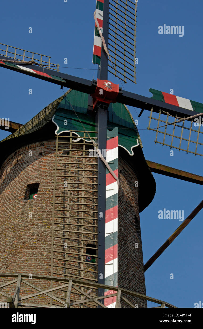Historic windmill in Kalkar Germany Stock Photo