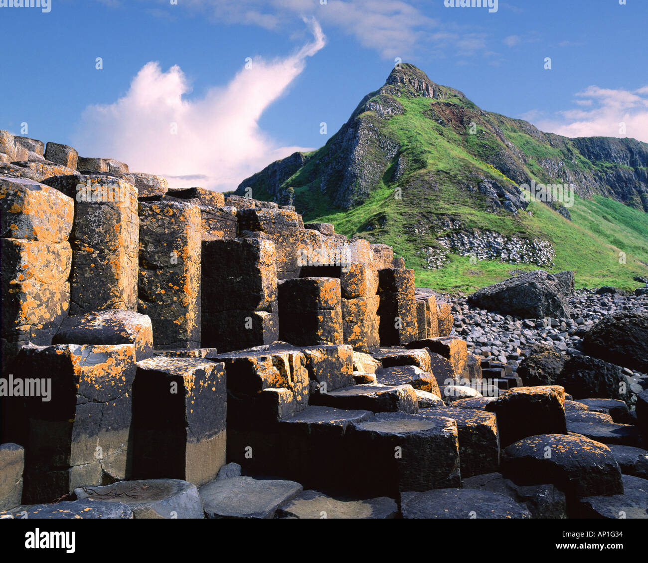 The giant's causeway from above hi-res stock photography and images - Alamy