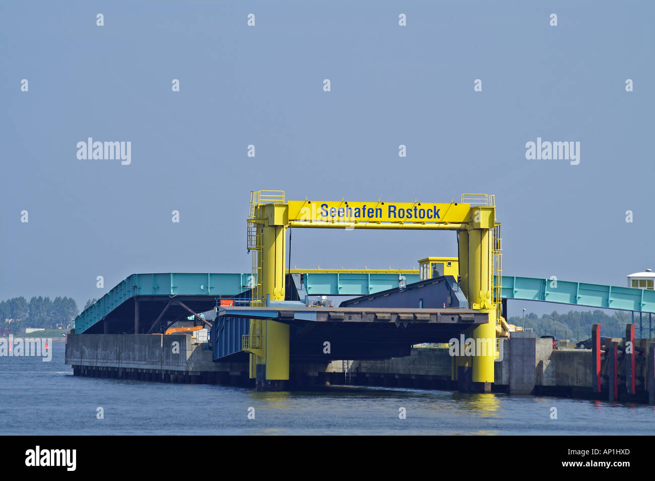 Rostock ferry terminal Stock Photo Alamy