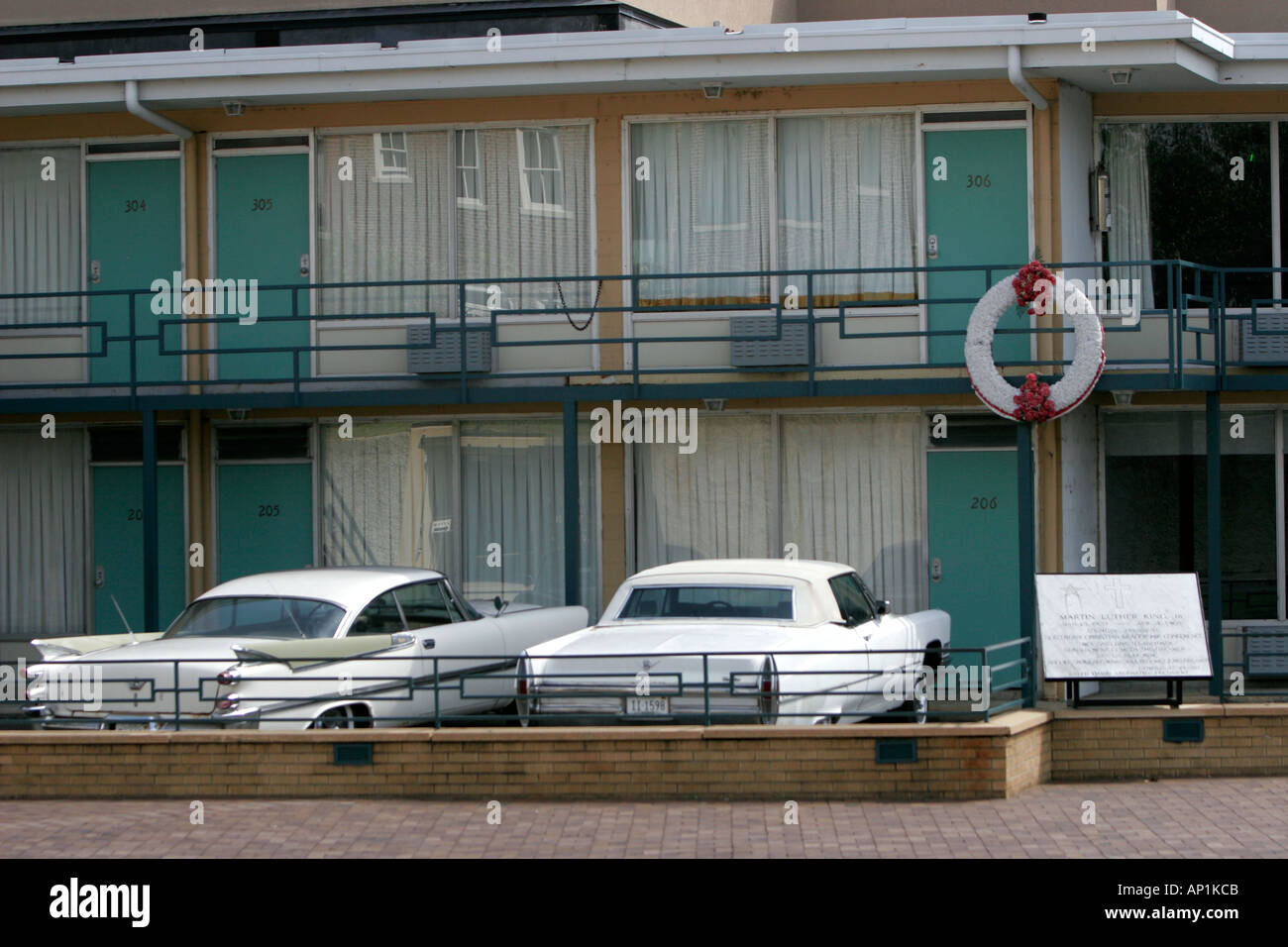Wreath marks Martin Luther King assassination scene Lorraine Motel now