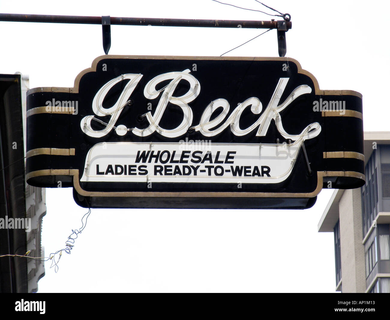 Ladies Ready To Wear wholesale clothing store sign Memphis USA Stock