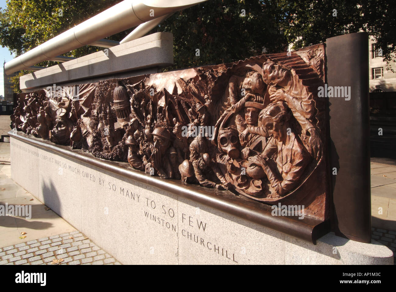 The Battle of Britain Second World War 2 bronze memorial sculpture