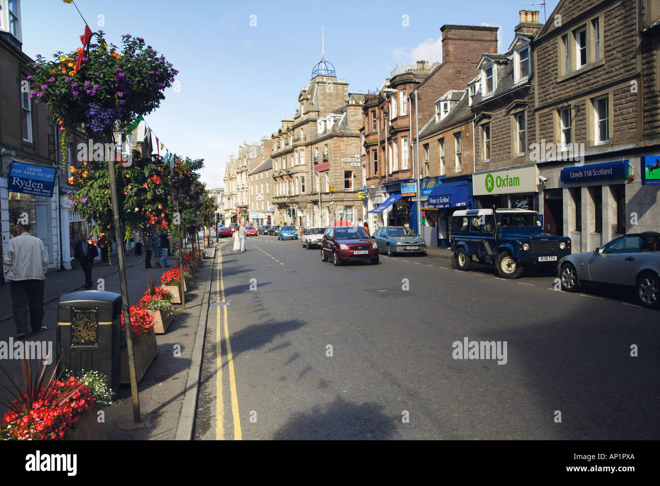 Town Centre Callander Perthshire In The Loch Lomond Trossachs National