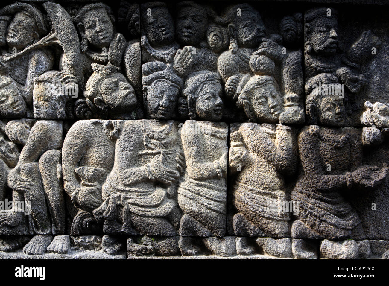 Buddhist sculpture Borobudur Java Indonesia Stock Photo - Alamy