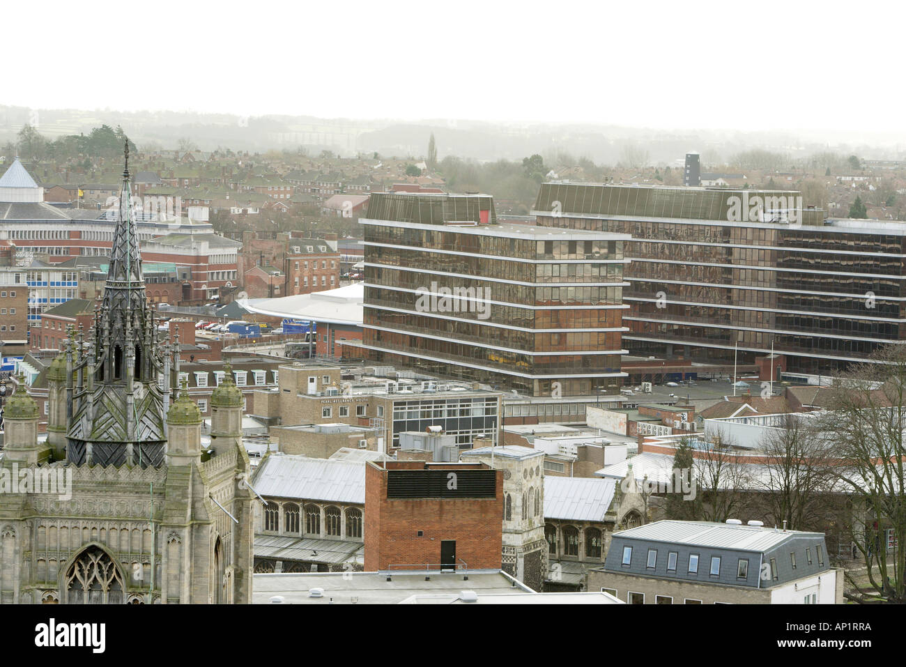 Aerial view norwich city centre hires stock photography and images Alamy
