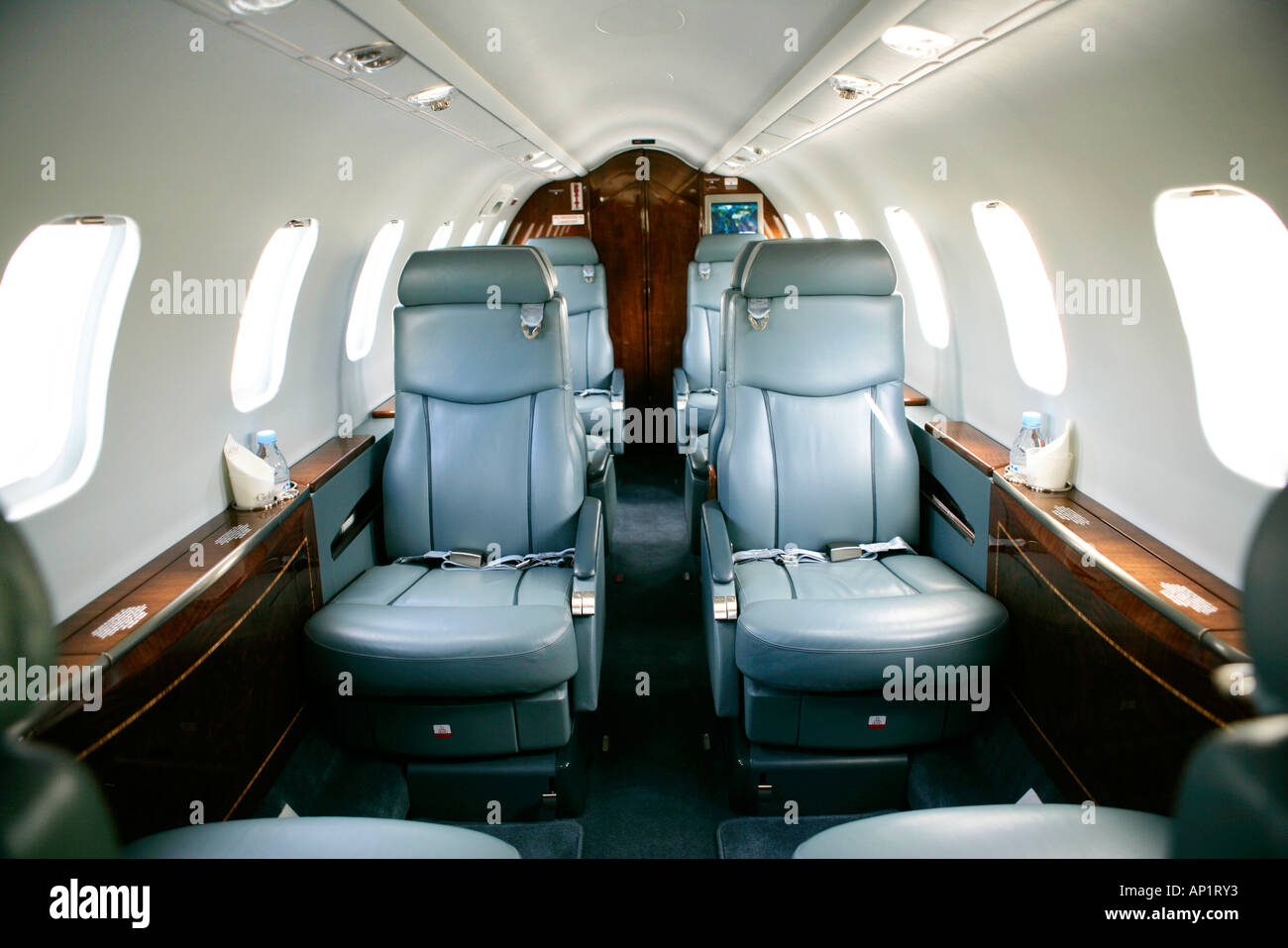 Interior Of Bombadier Learjet 40 Stock Photo 8941298 Alamy