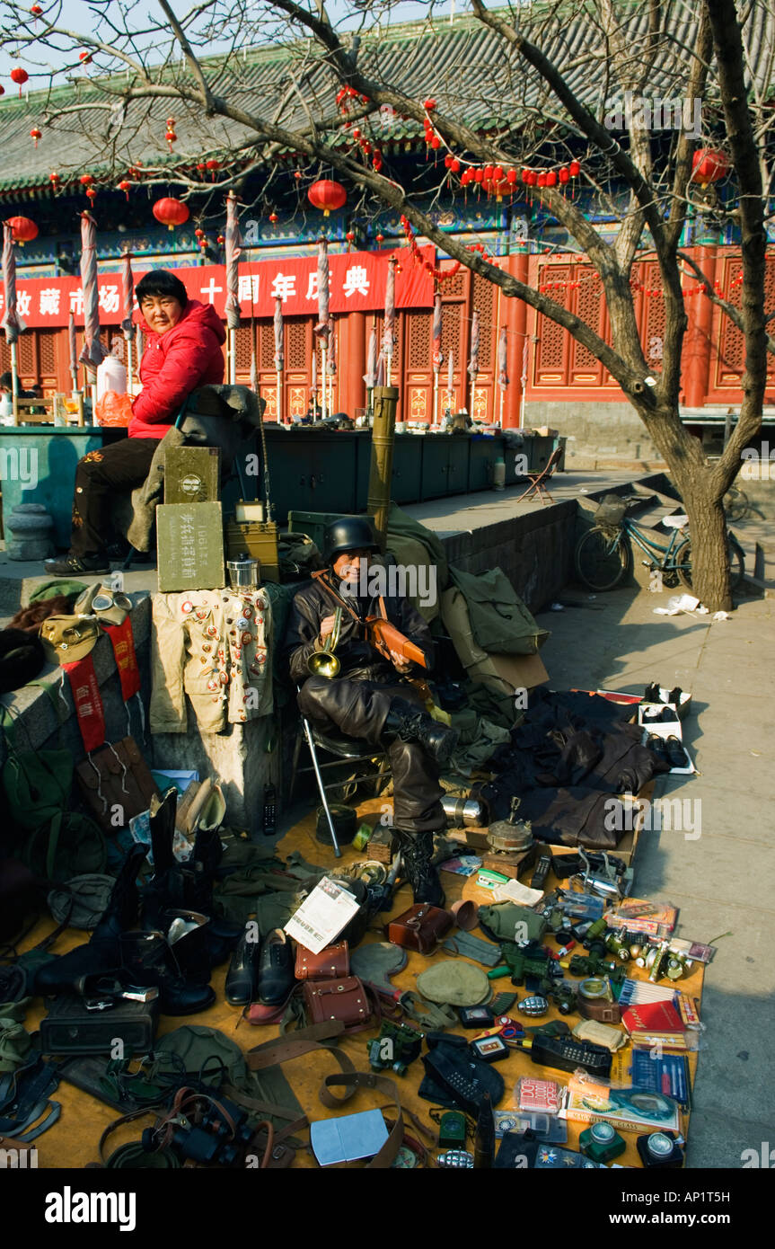 Baoguo temple antiques market Beijing China Stock Photo Alamy